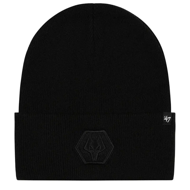 Wolverhampton Wanderers Fan Shop | Blackout Haymaker ’47 Cuff Knit Beanie Collection Official Wolves Fan Gear